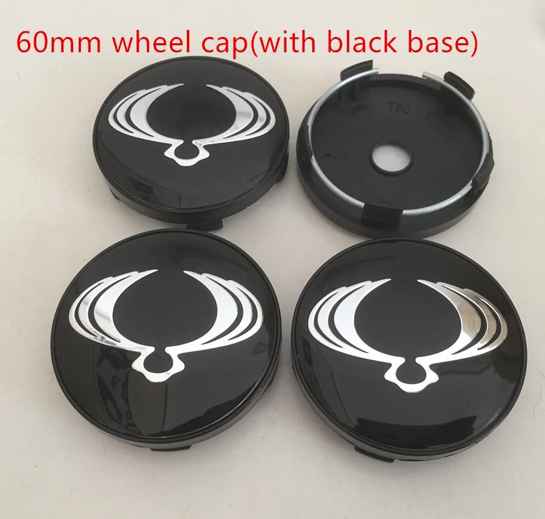 4pcs 56mm 60mm forSsangyong Car Emblem Wheel Hub Center Cap Badge Covers Sticker Styling Accessories