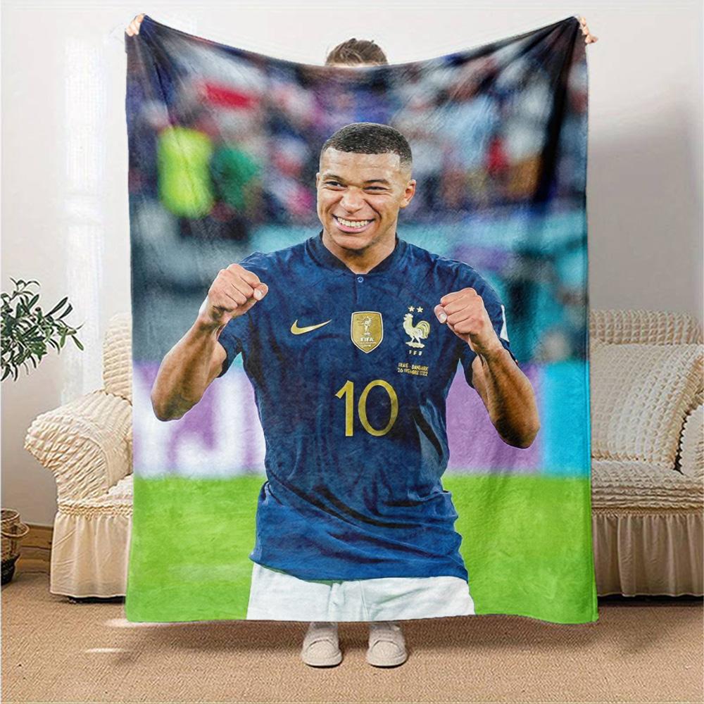 Star Player Kylian Mbappé Blanket Comfortable Great for Chair Bedding Couch for All Seasons Modern Perfect Gift for Relatives and Friends