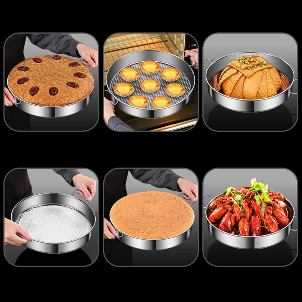Stainless Steel Steamer Small Food Steamer Basket Steaming Rack 5 Sizes for Rice Vegetables Meat Fish Dumplings Dim Sum