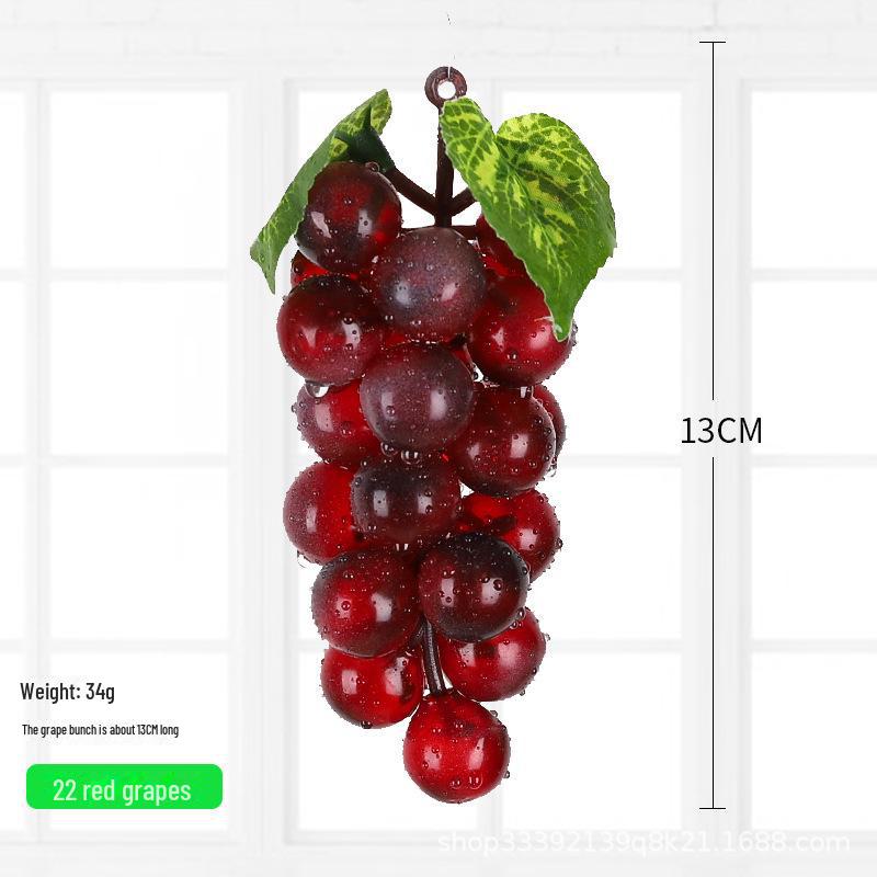 Kids' Educational Toys: Simulated Fruits - Grapes, Persimmons, Apples, Bananas - for Play, Decor, and Props