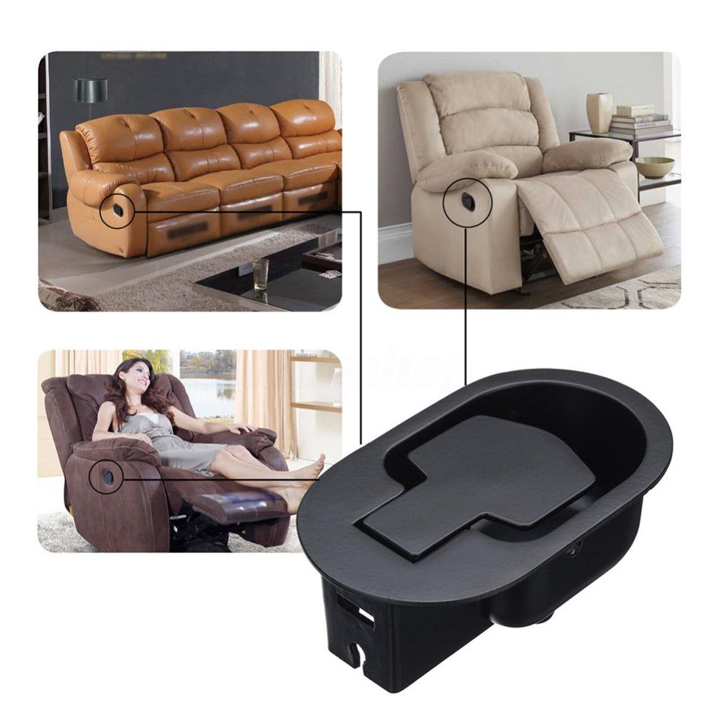 Black finished surface Pull Cable Switch Aluminum accessory parts Furniture Latch Sofa chair refit