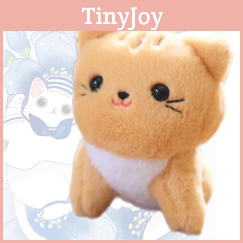 Adorable Plush Cat Keychain Soft Cuddly Toy With Pp Cotton Filling