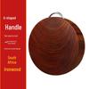 Hengxi Ironwood massief houten snijplank met U-vormig handvat
