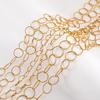 1Meter Stainless Steel Geometry Hollow Round Chain Hip Hop Punk Heart Chain DIY Necklace Bracelet Bag Chains Material Wholesale