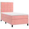 3143000 vidaXL Divan-lit Avec Matelas Rose 90x190 Cm Velours