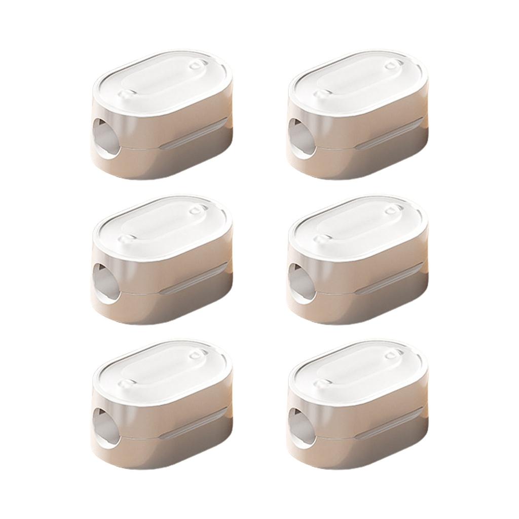 6pcs Cable Organizers Clip Adhesive Backed Designs for Easy Installation and Tangles Cord Managements Home or Office