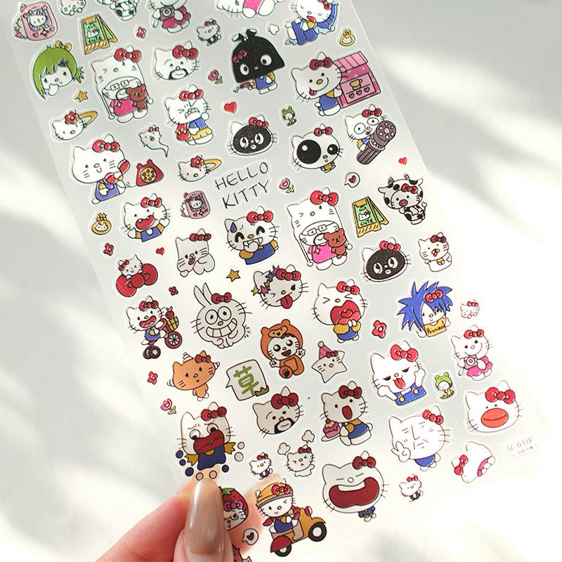 Sky Original Extra-Large Abstract Kitty Stickers for Cute DIY Phone Decoration