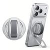 For Magsafe Magnetic Phone Ring Holder For iPhone 12 13 14 15 16 17 18 Series Aluminum Alloy Foldable Silicone Finger Kickstand