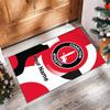 Charlton Athletic Printed Crystal Velvet Rug Non‑Slip Crystal Velvet Carpet For Sofa Bedroom Indoor Home Decoration