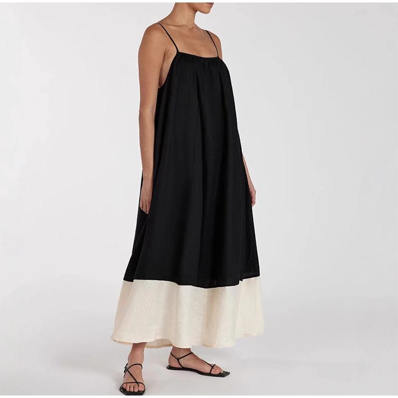 Women's Spaghetti Straps Dress Summer Sleeveless Y2k Clothes Beach Holiday Popular Big Swing Sundress 2025 Popular Clothes