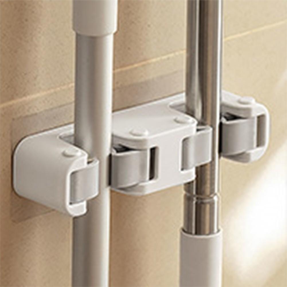 Mehrzweck-Mopphalter, spurlose Haken, Wandmontage, ABS, Neu