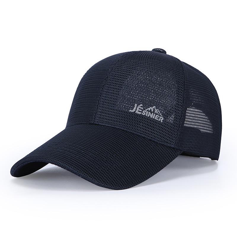 Men s Summer Sunshade Mesh Baseball Cap - Breathable, Casual, and Protective Duckbill Hat Adjustable синий