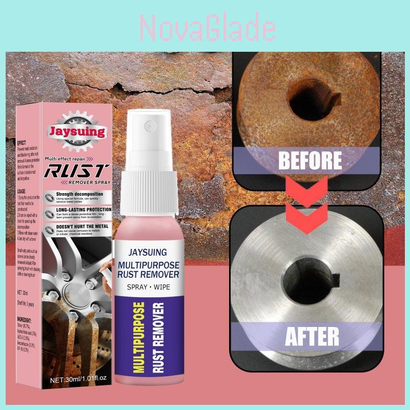 Jaysuing Polish Spray Éliminateur de Rouille Métallique Pour la Maison, la Cuisine, l'Acier Inoxydable et la Brillance de la Voiture