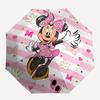 Minnie Mouse Themed Automatic Opening and Closing Umbrella, Brightly Colored 8-rib Portable Umbrella, Suitable for Men and Women, A Perfect Gift for C