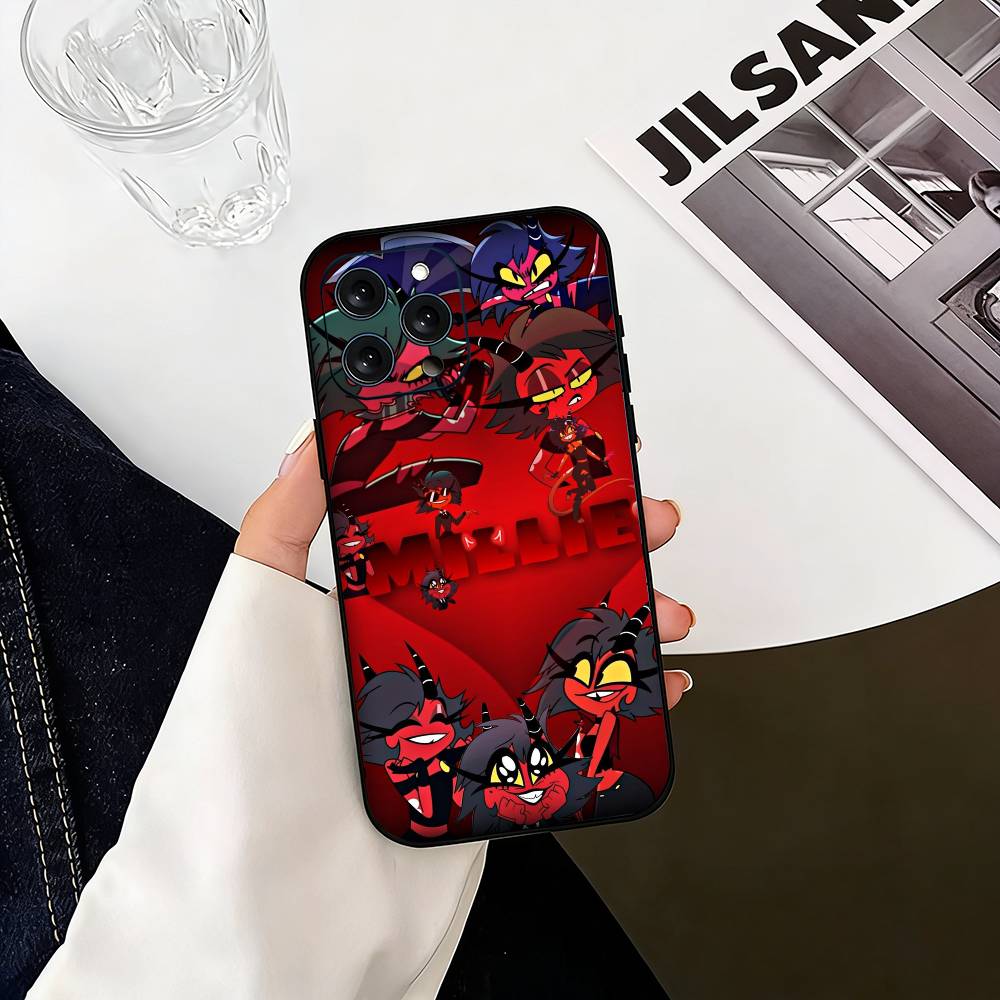 H-Helluva Boss M-Millie Phone Case For iPhone 17, 16,15,14,13,12,11 Plus,Pro Max, Others Soft Black Cover iPhone12PROMAX