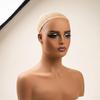 Mannequin Head with Shoulders Realistic Stand Skin-Toned for