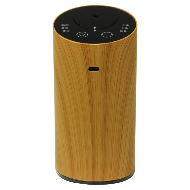 Wood Grain Aroma Diffuser: Long-Lasting Mist for Office, Car, or Bathroom Freshening.