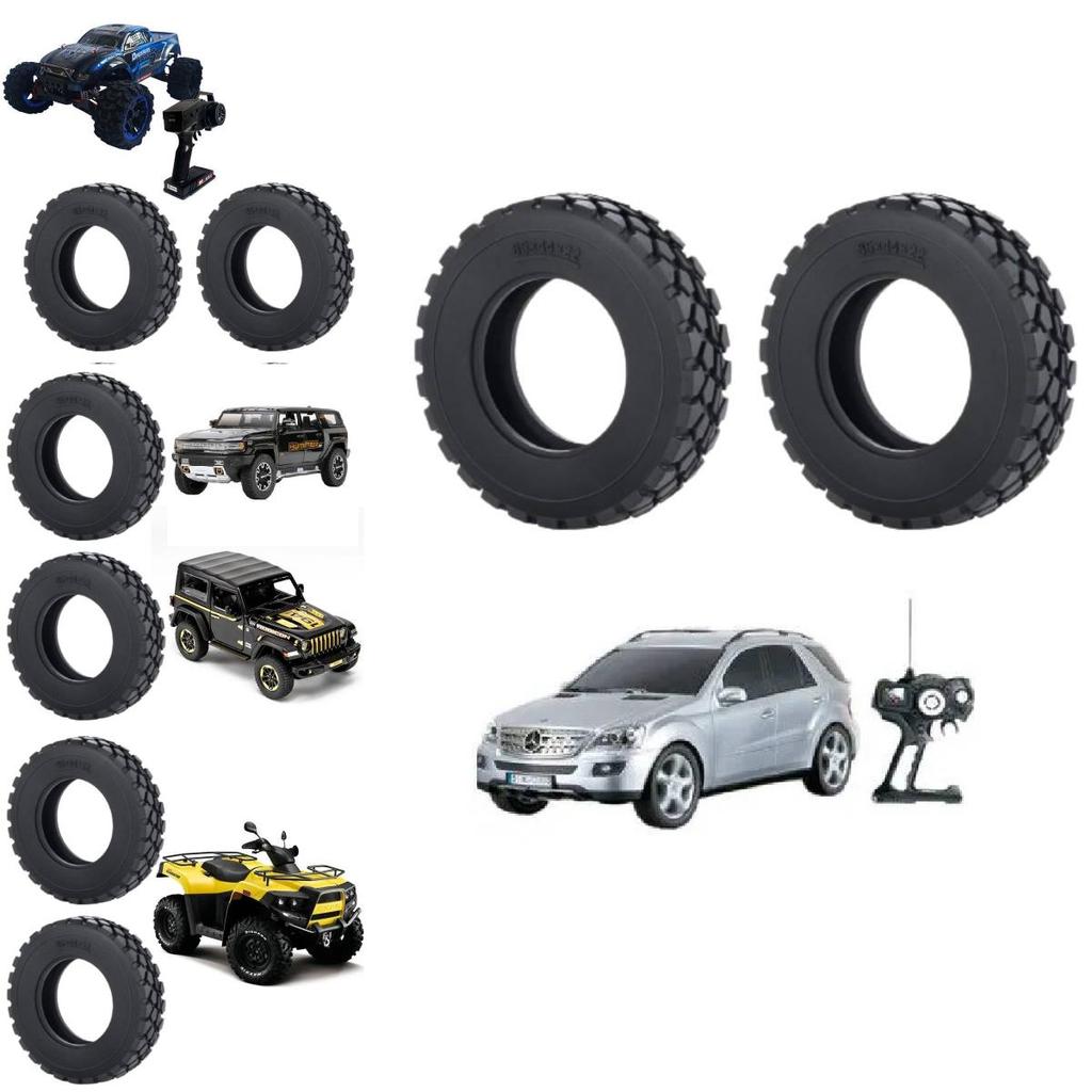 114 Scale Model Truck Tire Set For Tamiya Rc Construction Vehicles With Durable Plastic Design