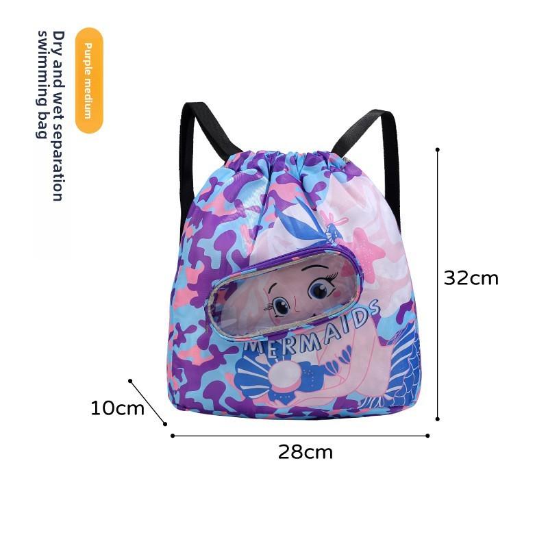Padded Kids Swimming Backpack With Multifunctional Dry Wet Compartment For Beach And Travel