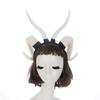 Plastic Resin Bull Horn Headband Halloween Party Cosplay Costume Accessory Unisex U-Shaped Hair Clip