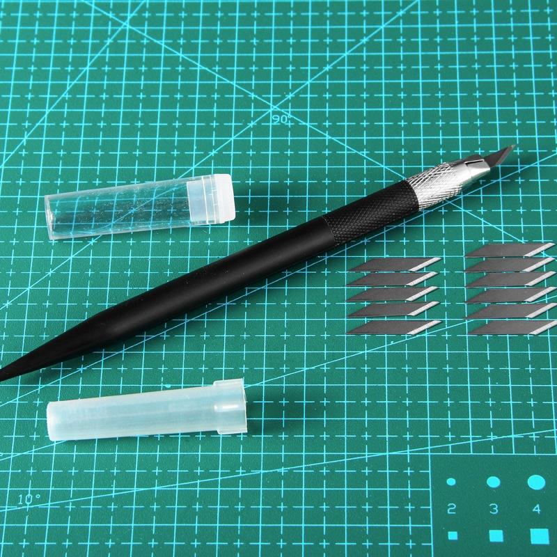 1 buc. Cuțit utilitar pentru sculptură în metal pentru studenți, antiderapante, tăietor de hârtie, stilou, papetărie, rechizite de tăiat pentru artă, instrumente