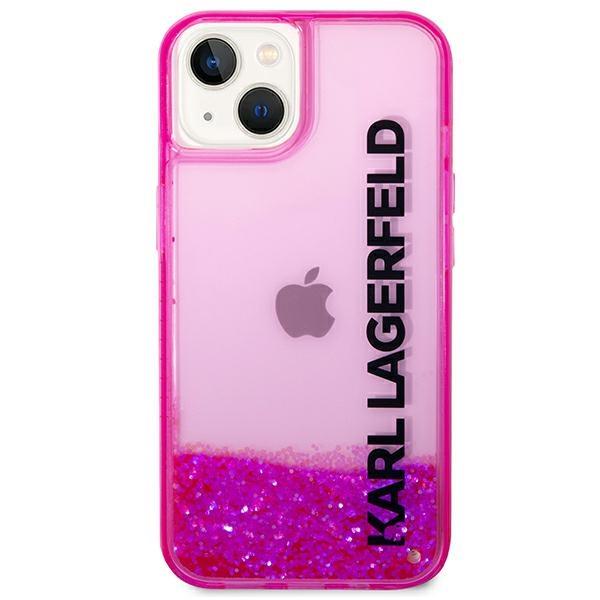 Karl Lagerfeld KLHCP14MLCKVF iPhone 14 Plus / 15 Plus 6.7" pink hardcase Liquid Glitter Elong