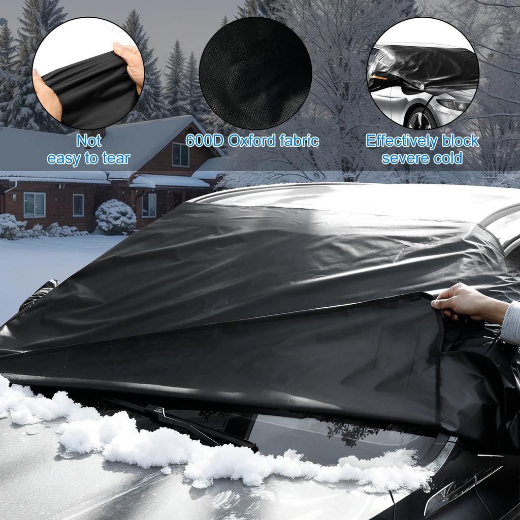 Auto Schnee-Sonnenschutz Abdeckung Isoliert Frostschutz Winter Dick Auto Frontscheibe Winddicht Schutzabdeckung