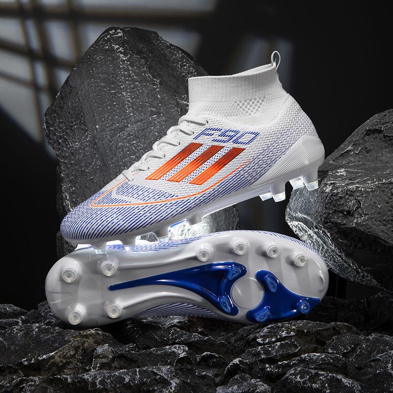 

Spot high-top football shoes men s and women s soccer shoes long nail sneakers broken nail football training shoes 35