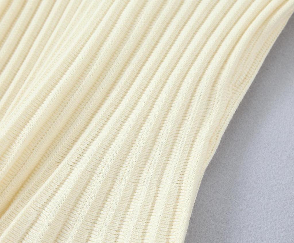 Autumn French Retro Hepburn Style Pleated Knit Dress