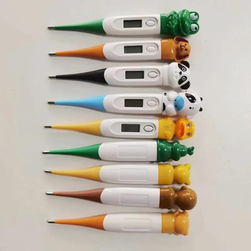 Safe Waterproof Kids Thermometer Cute Animal Shape Accurate Oral Armpit Body Temperature Measuring Device