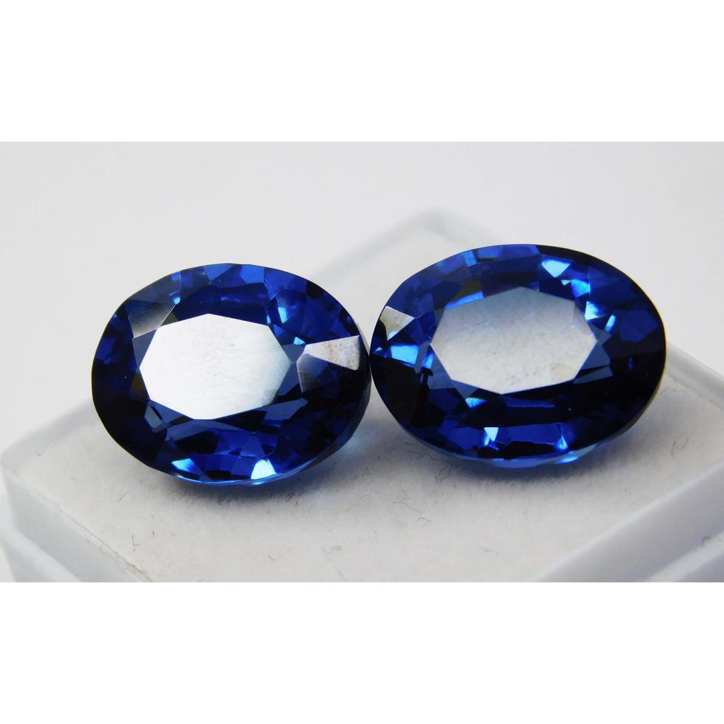 Natural Flawless Blue Sapphire 21.65 Ct Oval Shape CERTIFIED Loose Gemstone