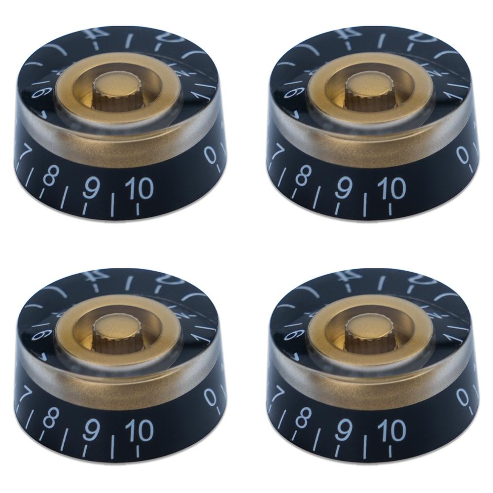 4pcs Guitar Volume Knobs Top Hat Knobs Speed Volume Tone Pedal Control Knobs for Electric Guitar Bass 29 Colors