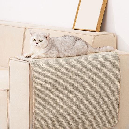 Cat Scratcher Board Sisal Hemp Wall-Mounted Pad Protect Furniture Paw Training Scratch-Proof Cat Scratching Post