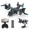 Helicóptero de Controle Remoto Motor Brushless Drone RC Caça UAV Modo Terrestre Aéreo Aeronave RC Eletrônica Brinquedos de Avião RC para Crianças Presente