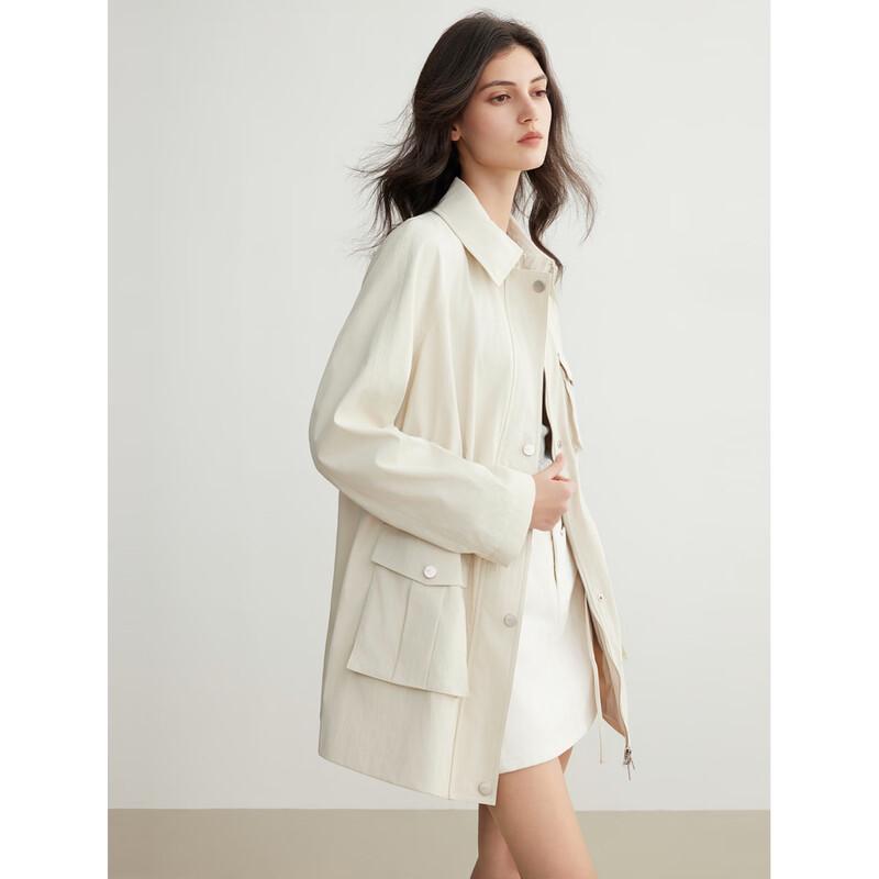 ELLE French Workwear Trench Coat M