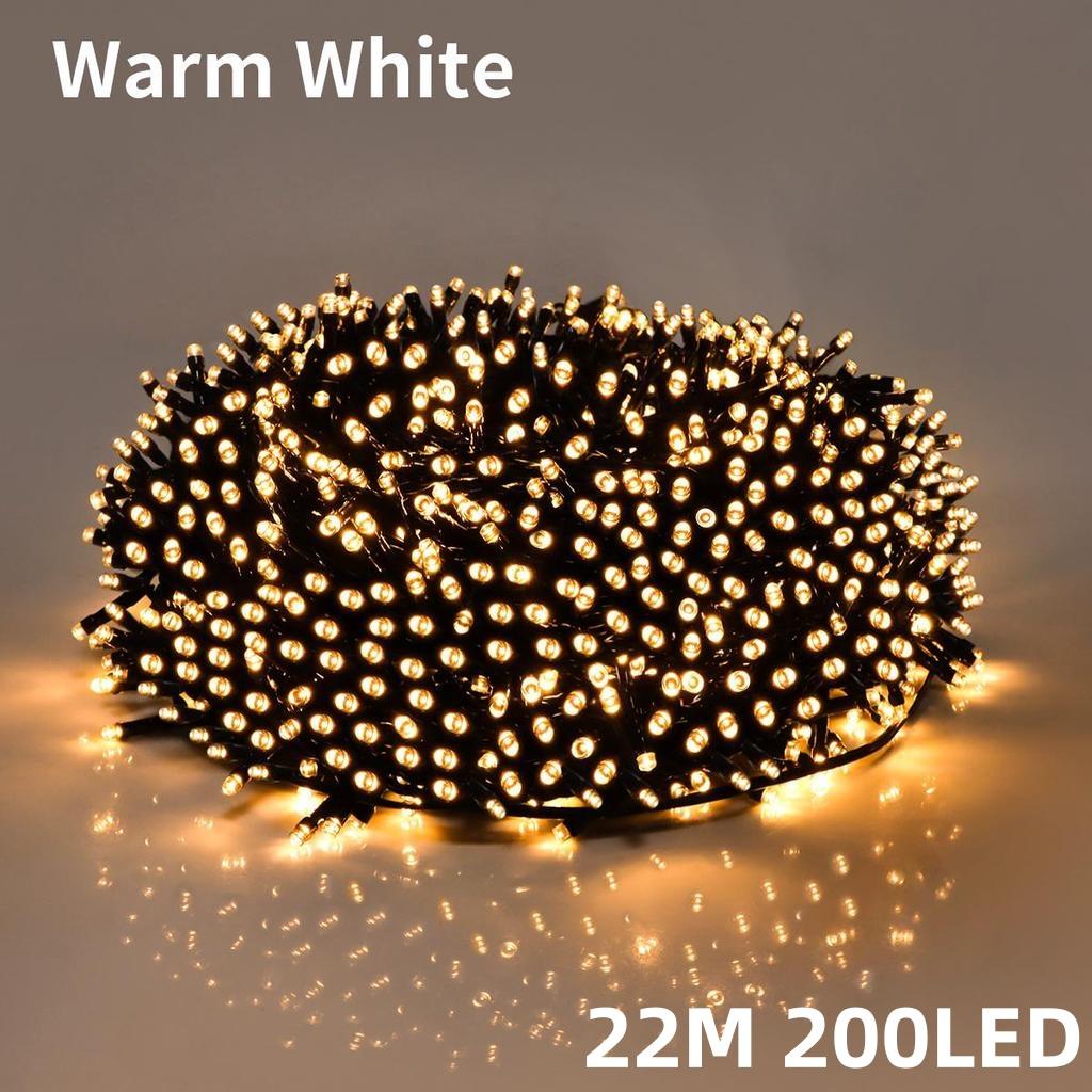 Ghirlandă Luminoasă Solară de Exterior Impermeabilă Panou Solar Mare Lampă cu Încărcare Rapidă Pentru Decor de Grădină