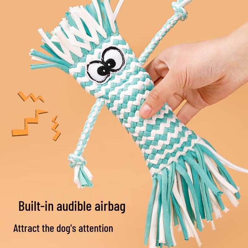 Petlimit Durable Puppy Teething and Sound Rope Toy Set