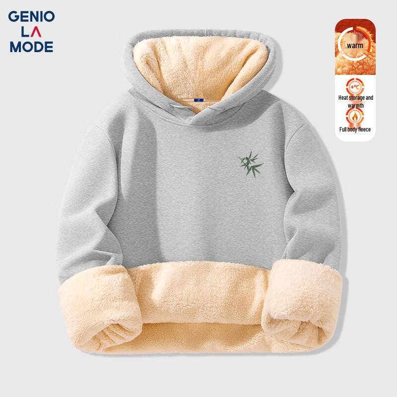 

GENIOLAMODE Men s Heavyweight Fleece Lined Hooded Sweatshirt 3XL