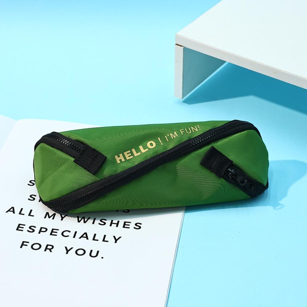 S Design Zipper Stationery Bag Japanese Style Pen Bag Creative Pencil Case  Kids Gift