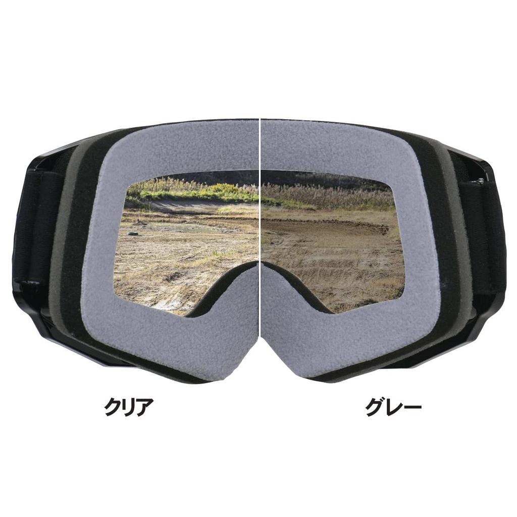 Dirt Freak DFG Speed Goggle Race Gray Lens, (with Pins)