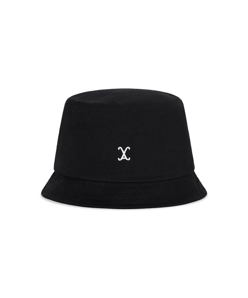 Bajal Va Curved Logo Short Visor Bucket Hat Black