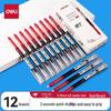 Deli S865 Quick-Dry Direct Liquid Gel Pen, 0.38mm, 12-Pack