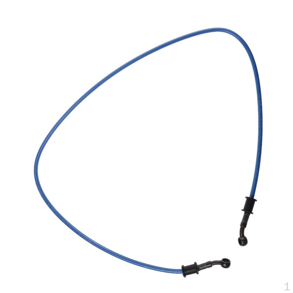 

50-120CM Stainless Steel Braided Racing Hose Fuel Oil Motorcycle AT 120cm синий