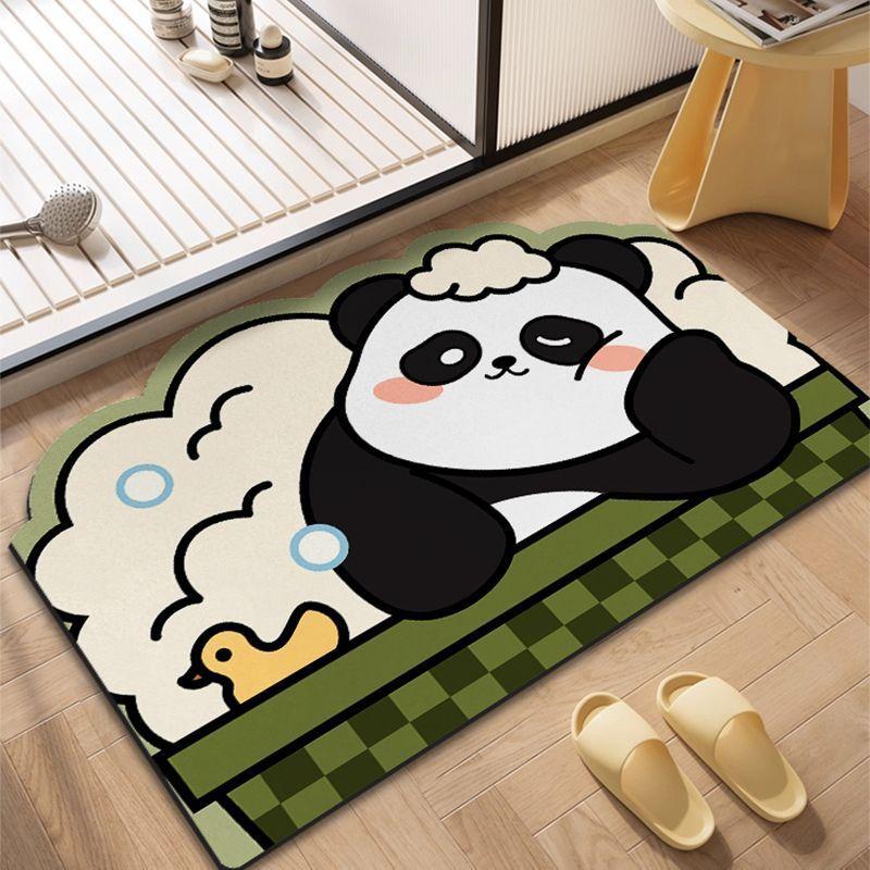 Cute Cartoon Animal Diatom Mud Floor Mat, Shower Room, Dirt-Resistant And Wear-Resistant Floor Mat, Bathroom Non-Slip And Easy To Take Care Of Floor