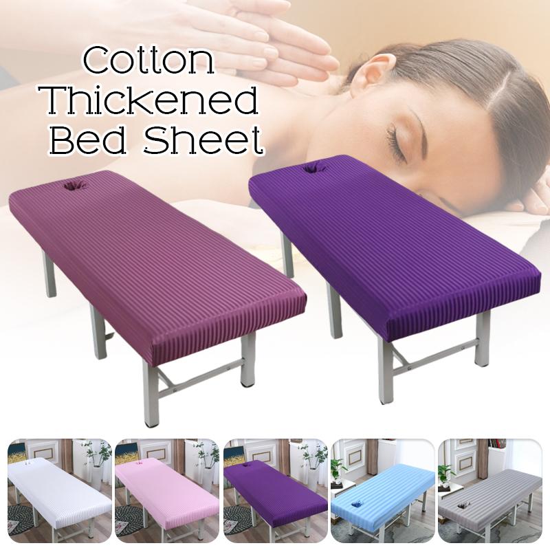 Beauty Massage Bed Table Cover Bed Sheets SPA Bed Fitted Sheet Massage Beauty Salon Treatment Table Cover With Face Hole