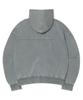 Nomanual Raw Edge Hooded Zip-Up - Washed Gray