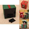 Snowman Santa Claus Gift Shape Design Music Box With Lighting For Holiday Celebration