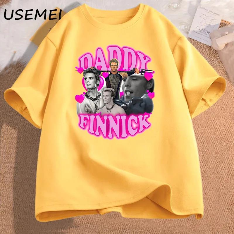 Finnick Odair Graphic T Shirts Vintage Short Sleeve Tshirts Cotton Cotton Women Men Finnick Odair Tshirt Character Serie Tops