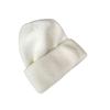Korean Style Rabbit Fur Blend Knitted Hat – Stylish, Loose-Fit, Large Head Circumference, Warm Wool for Autumn & Winter.