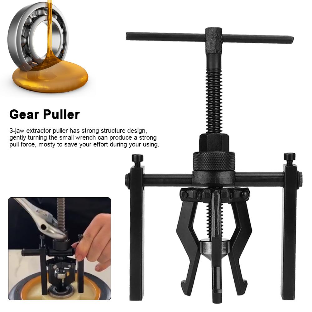 Three Jaw Type Bearing Puller Gear Extractor Automotive Machine Removal Separate Tool Kit